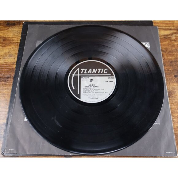 AC/DC Back In Black (LP) Atlantic SD 16018 Hard Rock 1980 VG/VG - Picture 4 of 4